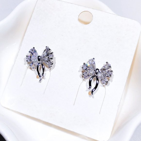 🔥 Unique Creative Designer Cute Bow Knot Stud Earrings, GPMB1534 - Picture 3 of 5